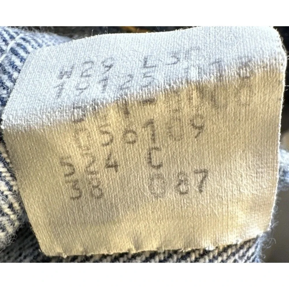 Vintage Levi's 501 Fuzzy Blue Denim‎ Jeans USA 80's 29x30 (Actual 27x27)